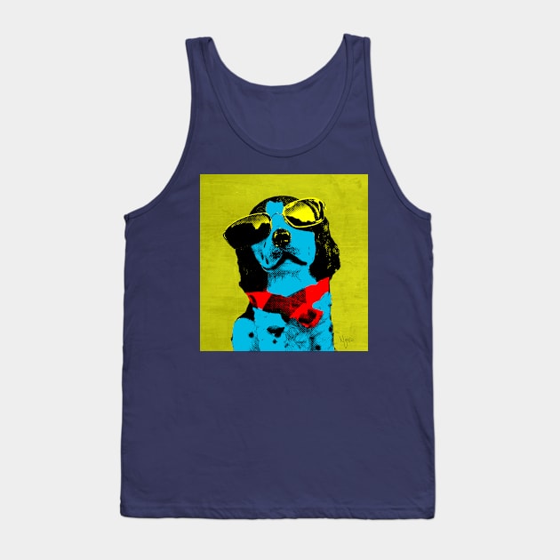 POP ART DOG LIGHT BLUE Tank Top by NYWA-ART-PROJECT